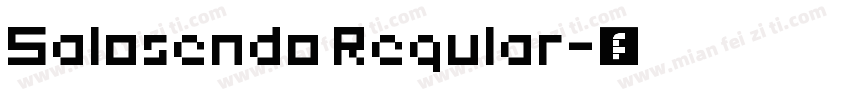 Salosendo Regular字体转换